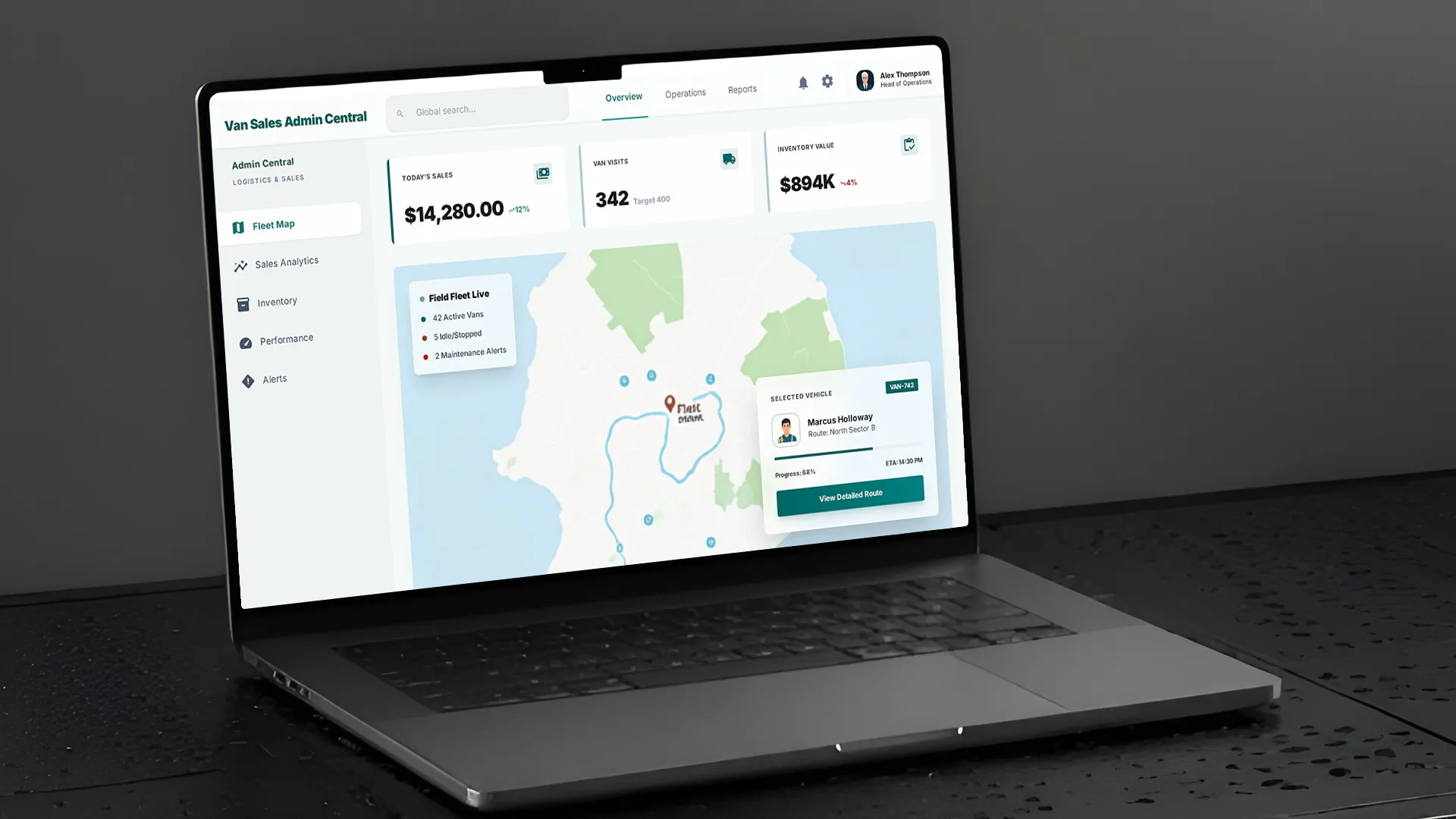 Vansales Tracking Software
